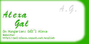 alexa gal business card